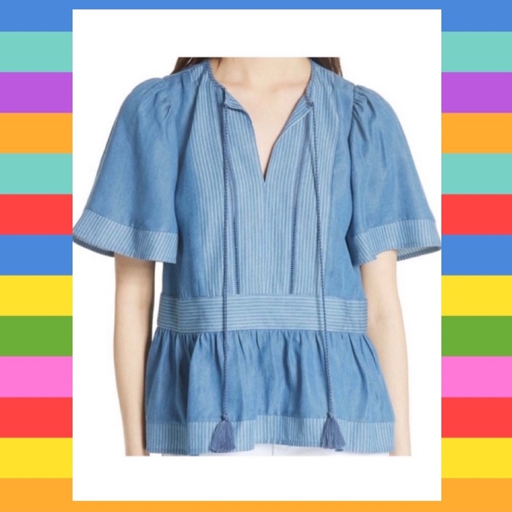 🎉HP🎉 Kate Spade Chambray Blouse.